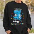 Dinosaur Skateboarding Autism Awareness Choose Kindness Sweatshirt Gifts for Him