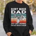 Dirtbike Motocross Dirt Bike Dad Mx Vintage Sweatshirt Gifts for Him