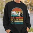 Distressed Best Beagle Dad Ever Fathers Day Gift Sweatshirt Gifts for Him