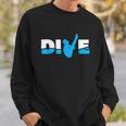 Dive Water Sports Platform Diver Springboard Diving Men Women Sweatshirt Graphic Print Unisex Gifts for Him