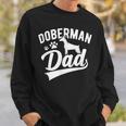 Doberman Pinscher Dog Dad Silhouette Fur Dog Papa Dog Lover Sweatshirt Gifts for Him