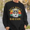 Dog Vintage Best Husky Dad Ever Funny Fathers Day Gifts Sweatshirt Gifts for Him