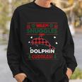 Dolphin Lover Xmas Gift Cute Ugly Dolphin Christmas Sweater Gift Sweatshirt Gifts for Him