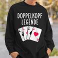 Doppelkopf Legende Spielkarten Sweatshirt Geschenke für Ihn