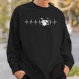 Drums Heartbeat For Drummers & Percussionists Drum Design Sweatshirt Gifts for Him