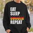 Eat Sleep Soccer Repeat Cool Soccer Germany Lover Player Men Women Sweatshirt Graphic Print Unisex Gifts for Him