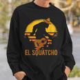 El Squatcho Bigfoot Sasquatch Vintage Cinco De Mayo Present Sweatshirt Gifts for Him