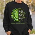 End The Stigma Mental Health Matters Ribbon Awareness Gifts Sweatshirt Gifts for Him