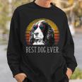English Springer Spaniel Retro Best Dog Lover Ever Sweatshirt Gifts for Him