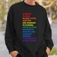 Equality Science Is Real Rainbow Sweatshirt Gifts for Him