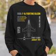 F-16 Fighting Falcon Military Aircraft Veterans Day Xmas Sweatshirt Gifts for Him