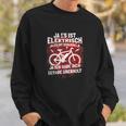 Fahrrad Elektrofahrrad Spruch Lustig Motiv Radfahren Bike Sweatshirt Geschenke für Ihn