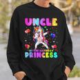 Family Matching Birthday Princess Girl Dabbing Unicorn Uncle Sweatshirt Gifts for Him