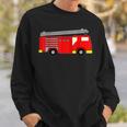 Firetruck Fire Fighter Truck Fireman Engine Emergency Sweatshirt Gifts for Him