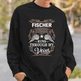 Fischer Name - Fischer Blood Runs Through Sweatshirt Gifts for Him