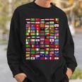 Flaggen Der Welt Spruch Geschenk Reisen Weltreise Geschenkid Sweatshirt Geschenke für Ihn