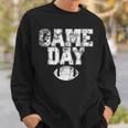 Football Day Game Vintage Distressed Graphic Mens Womens Dad Sweatshirt Gifts for Him
