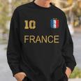 France Jersey Number Ten Soccer French Flag Futebol Fans V2 Sweatshirt Gifts for Him