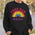 Free Dad Hugs Free Dad Hugs Rainbow Gay Pride Sweatshirt Gifts for Him