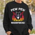 Frenchie Pew Pew Madafakas - Vintage French Bulldog Pew Sweatshirt Gifts for Him