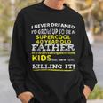 Funny 40Th Birthday Gift For Father Dad From Kids Forty Year Sweatshirt Gifts for Him