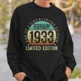 Funny 90 Year Old Vintage February 1933 90Th Birthday Gift Sweatshirt Gifts for Him