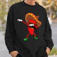 Funny Dabbing Chili Mexican Pepper Dab Sweatshirt Gifts for Him