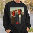 Funny Devil Lover Satan Satanic Halloween Wiccan Devil Sweatshirt Gifts for Him