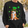 Funny Dog Lovers Cute Corgi St Patricks Day Shamrock Lucky Sweatshirt Gifts for Him