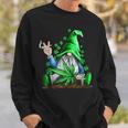 Funny Gnome Pot Leaf 420 Marijuana Weed St Patricks Day Sweatshirt Gifts for Him