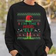 Funny Matching Ugly Im The Model Elf Christmas Men Women Sweatshirt Graphic Print Unisex Gifts for Him