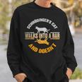 Funny Quantum Physics Science Professor Schroedingers Cat Men Women Sweatshirt Graphic Print Unisex Gifts for Him