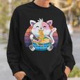 Funny Ramen Cat Kawaii Anime Ramen Cat Lovers Kawaii Neko V13 Men Women Sweatshirt Graphic Print Unisex Gifts for Him