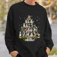 Funny Siberian Husky Christmas Tree Xmas Dog Dad Mom Tshirt Sweatshirt Gifts for Him