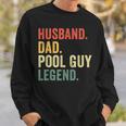Funny Swimming Husband Dad Pool Guy Legend Vintage Sweatshirt Gifts for Him