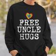 Gay Pride Free Hugs For Lgbt For Uncle Sweatshirt Gifts for Him