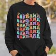 Godmama Retro Groovy Best Godmother Ever Mother’S Day Sweatshirt Gifts for Him