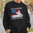 Got Freedom Thank A Veteran American Flag Veterans Day Gift Men Women Sweatshirt Graphic Print Unisex Gifts for Him