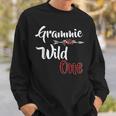 Grammie Of The Wild One Plaid Lumberjack 1St Birthday Sweatshirt Gifts for Him