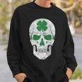 Green Shamrock Skull Irish Ireland St Patricks Day Gift Sweatshirt Gifts for Him