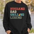 Grillen Bbq Vater Husband Grill Dad Legend Sweatshirt Geschenke für Ihn
