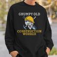 Grumpy Old Construction Worker Sweatshirt Gifts for Him