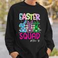 Happy Easter Day Leopard Bunnies Funny Easter Squad Outfit Sweatshirt Gifts for Him