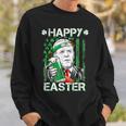 Happy Easter Leprechaun Biden St Patricks Day Shamrock Mens Sweatshirt Gifts for Him