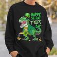 Happy St PatRex Day Dinosaur St Patricks Day Shamrock Sweatshirt Gifts for Him