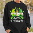 Happy St Patricks Day Three Gnome Irish Shamrock Leprechaun Sweatshirt Gifts for Him