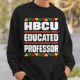 Hbcu Educated Professor Black College Grad Dashiki Men Women Sweatshirt Graphic Print Unisex Gifts for Him
