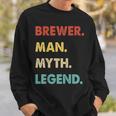 Herren Bierbrauer Mann Mythos Legende Sweatshirt Geschenke für Ihn