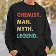 Herren Chemiker Mann Mythos Legende Sweatshirt Geschenke für Ihn