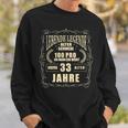 Herren Lebende Legende 33 Geburtstag Sweatshirt Geschenke für Ihn